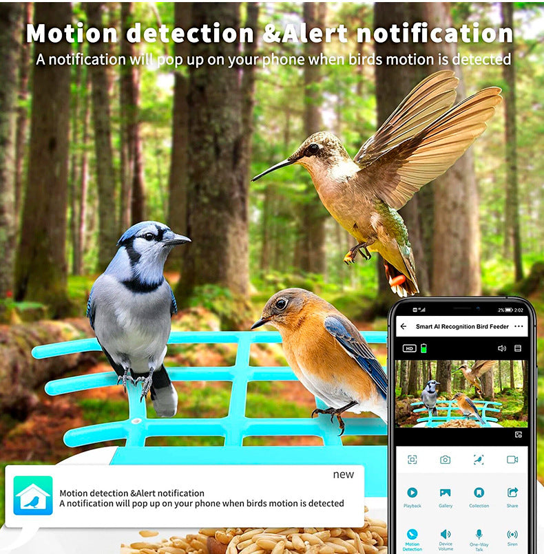 Smart Bird‑Feeder Camera w/ AI Bird Recognition – OEM / White‑Label Ready