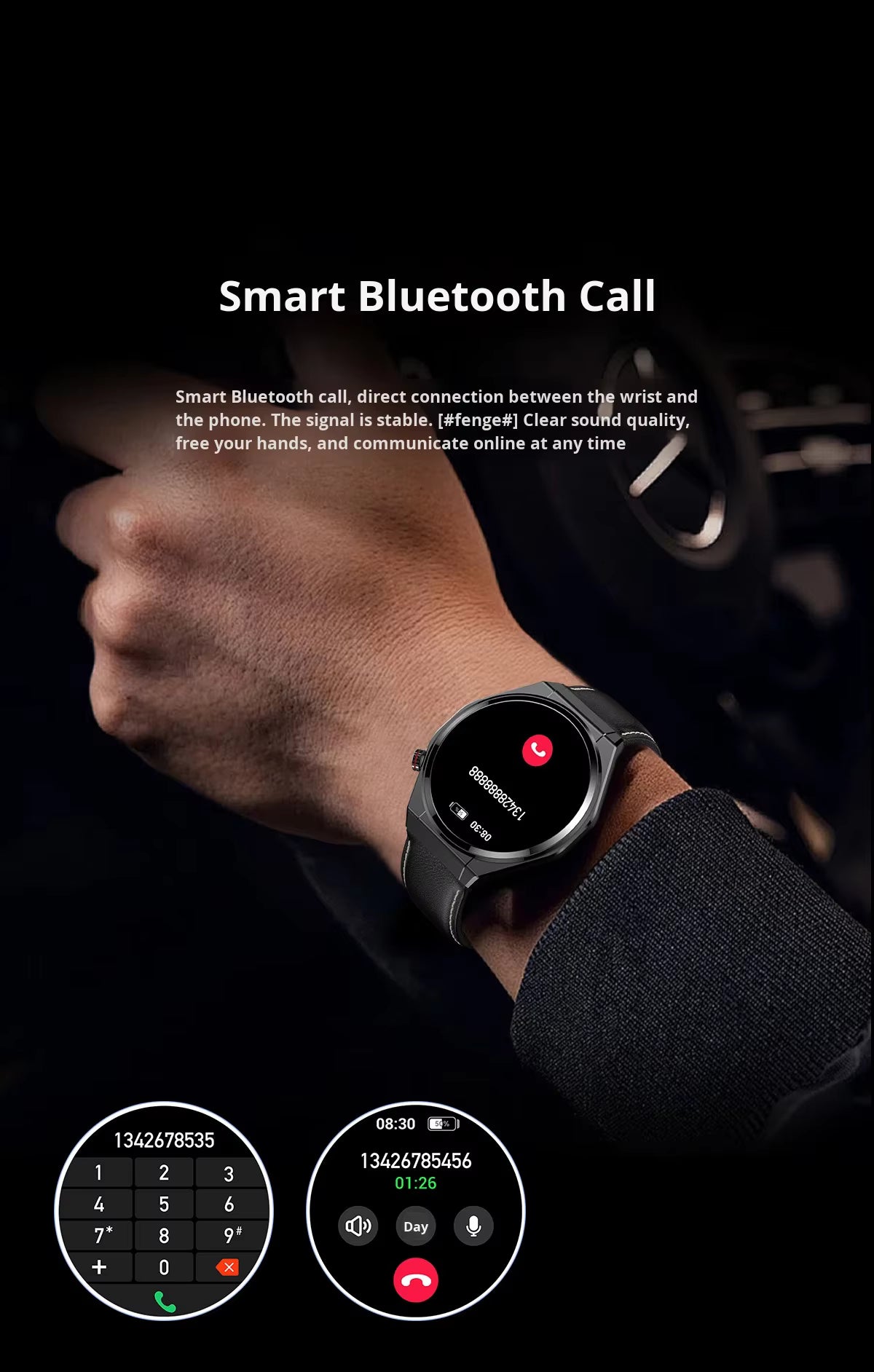 OEM Ready Smartwatch IPS Heart Rate for Call GPS Compass Altitude Barometric Pressure Outdoor Sports