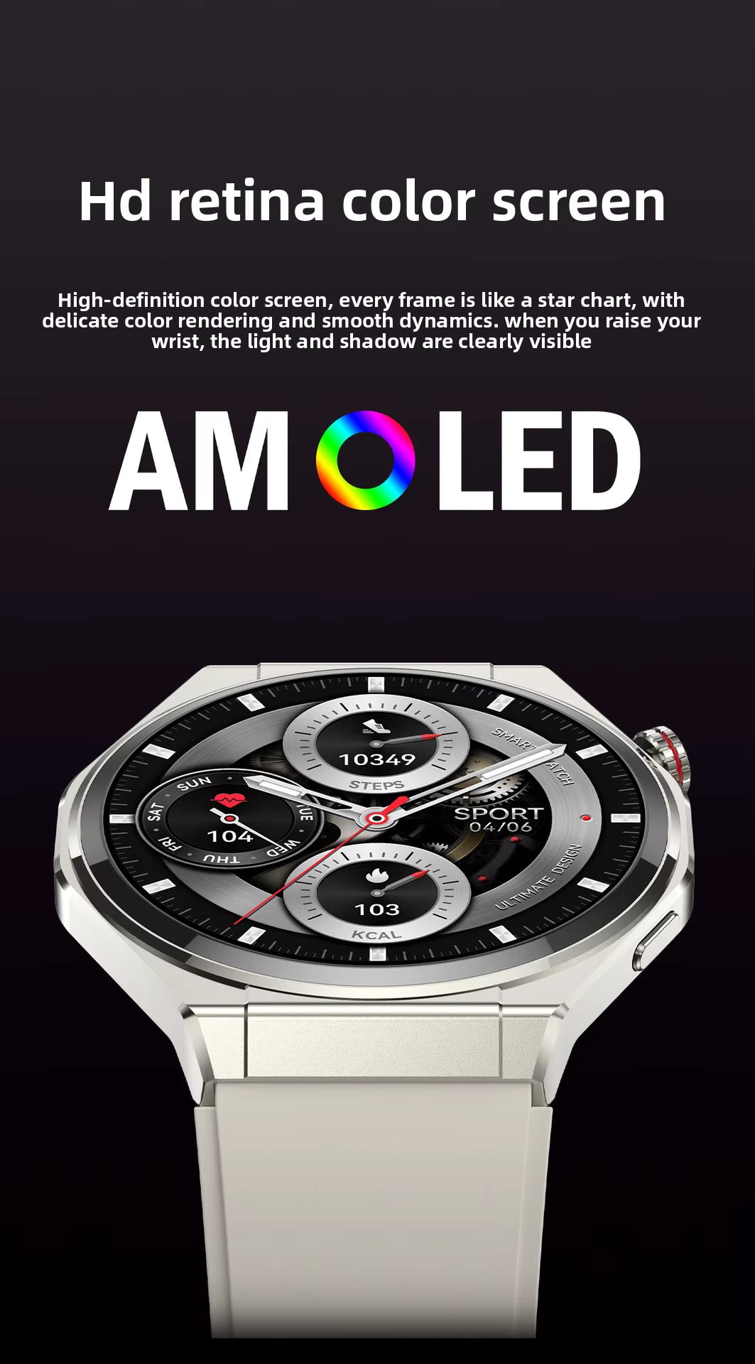 OEM Ready Smartwatch IPS Heart Rate for Call GPS Compass Altitude Barometric Pressure Outdoor Sports