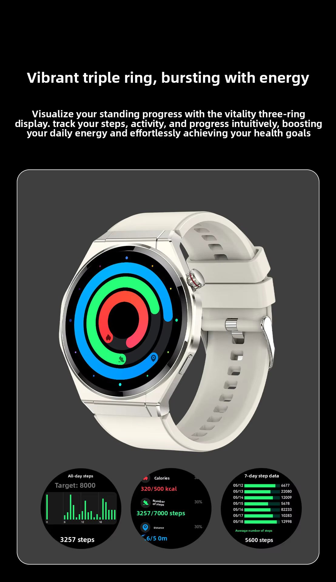 OEM Ready Smartwatch IPS Heart Rate for Call GPS Compass Altitude Barometric Pressure Outdoor Sports