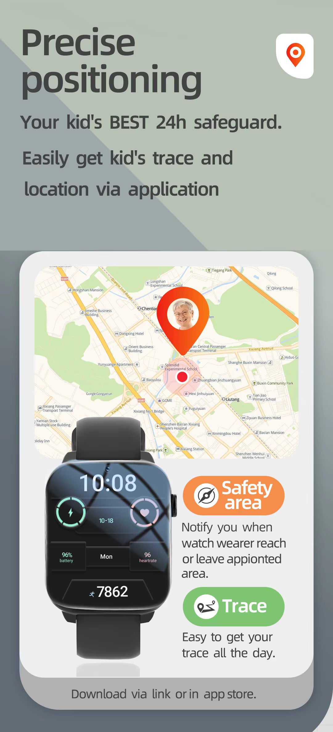 OEM Emergency Smart Bracelet – GPS & 4G SOS Tracker