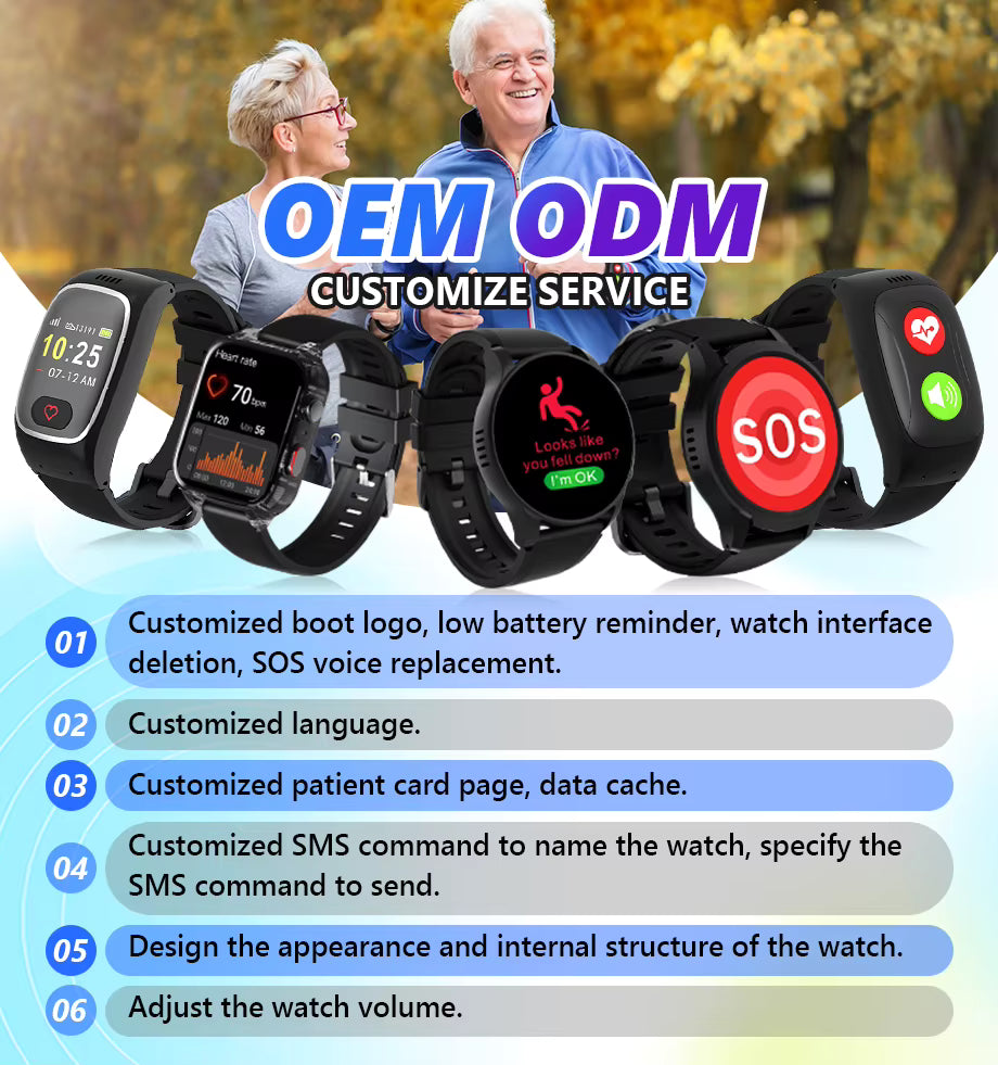 OEM Emergency Smart Bracelet – GPS & 4G SOS Tracker