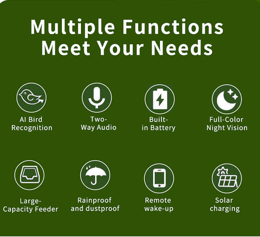 Smart Bird‑Feeder Camera w/ AI Bird Recognition – OEM / White‑Label Ready